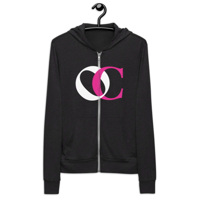 unisex zip hoodie